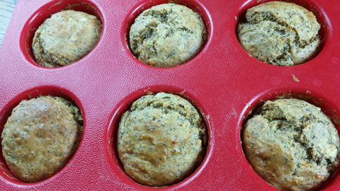 Muffin vegani alla frutta e semi di papavero