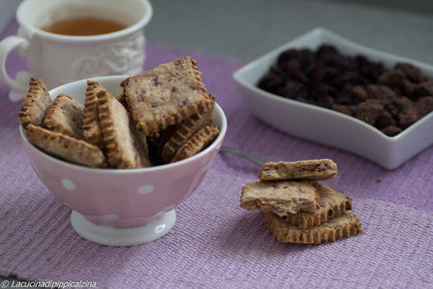 Quadrotti rustici con frutti rossi | Farina di Farro Spelta Ruggeri